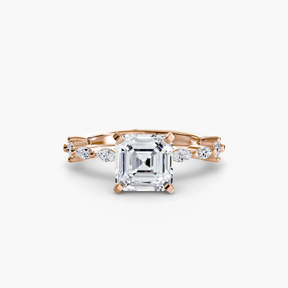Solitaire with Eternity Pavé