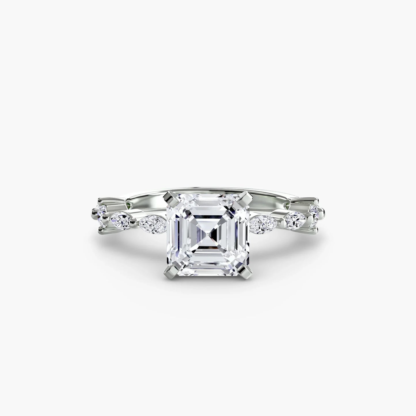 Solitaire with Eternity Pavé