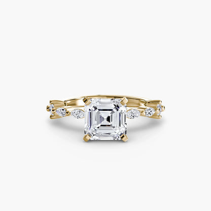 Solitaire with Eternity Pavé