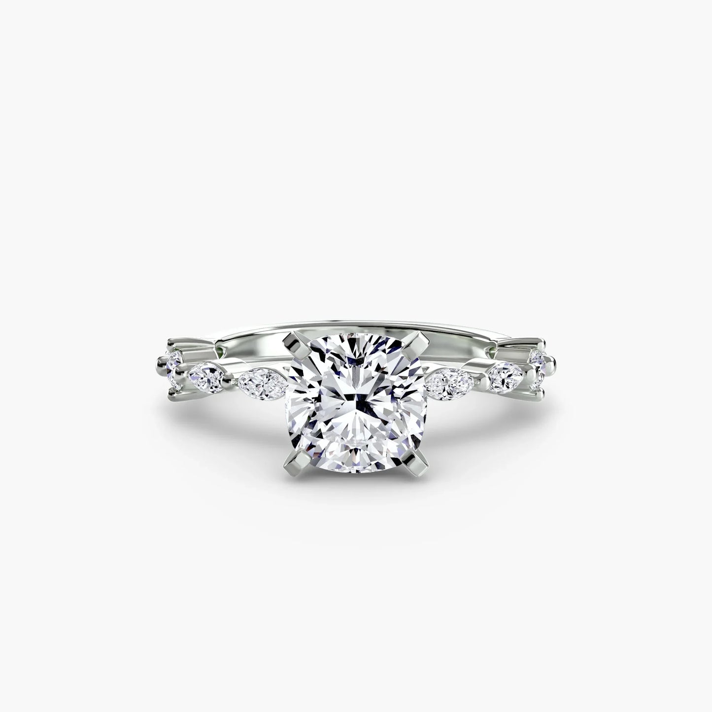 Solitaire with Eternity Pavé