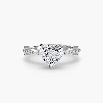 Solitaire with Eternity Pavé