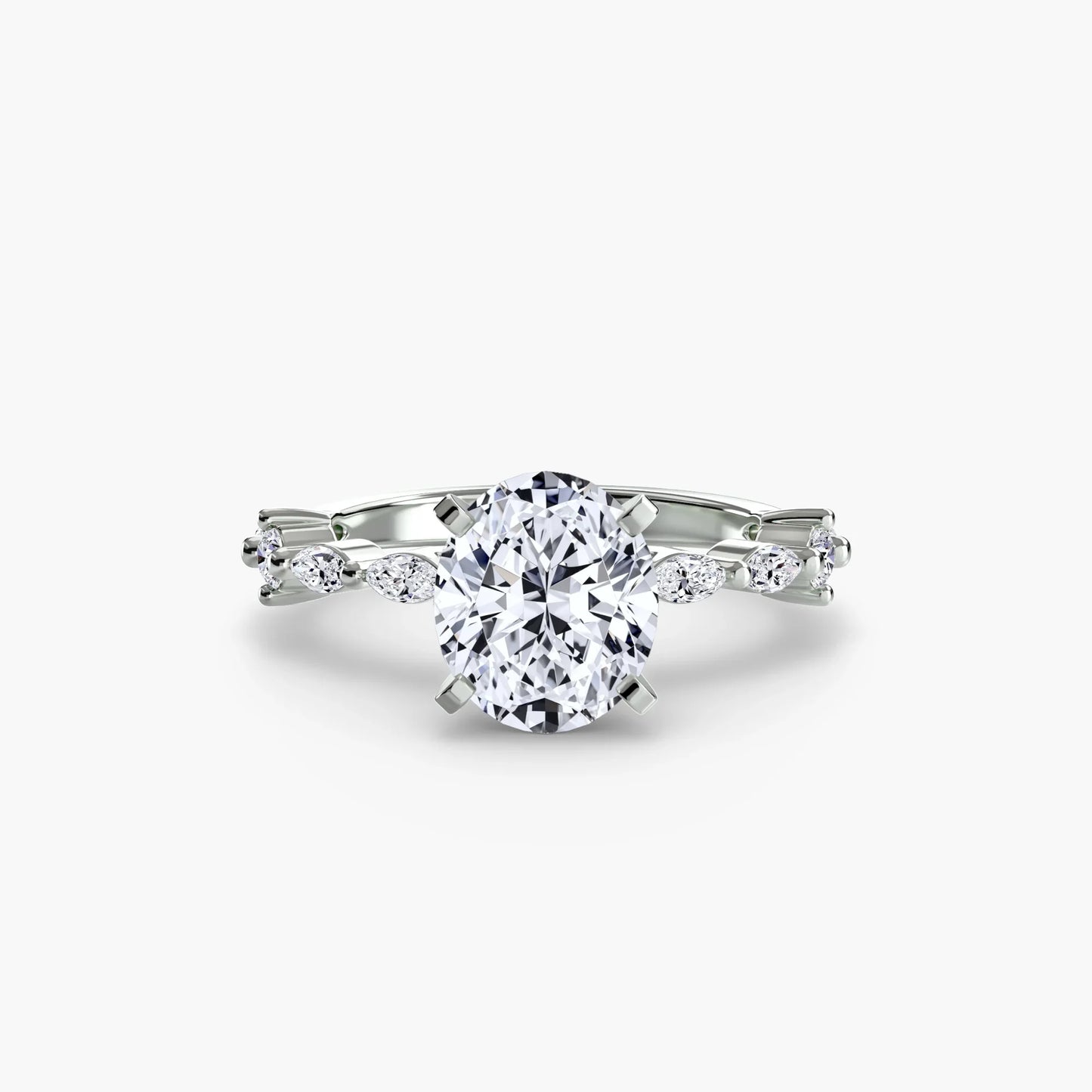 Solitaire with Eternity Pavé