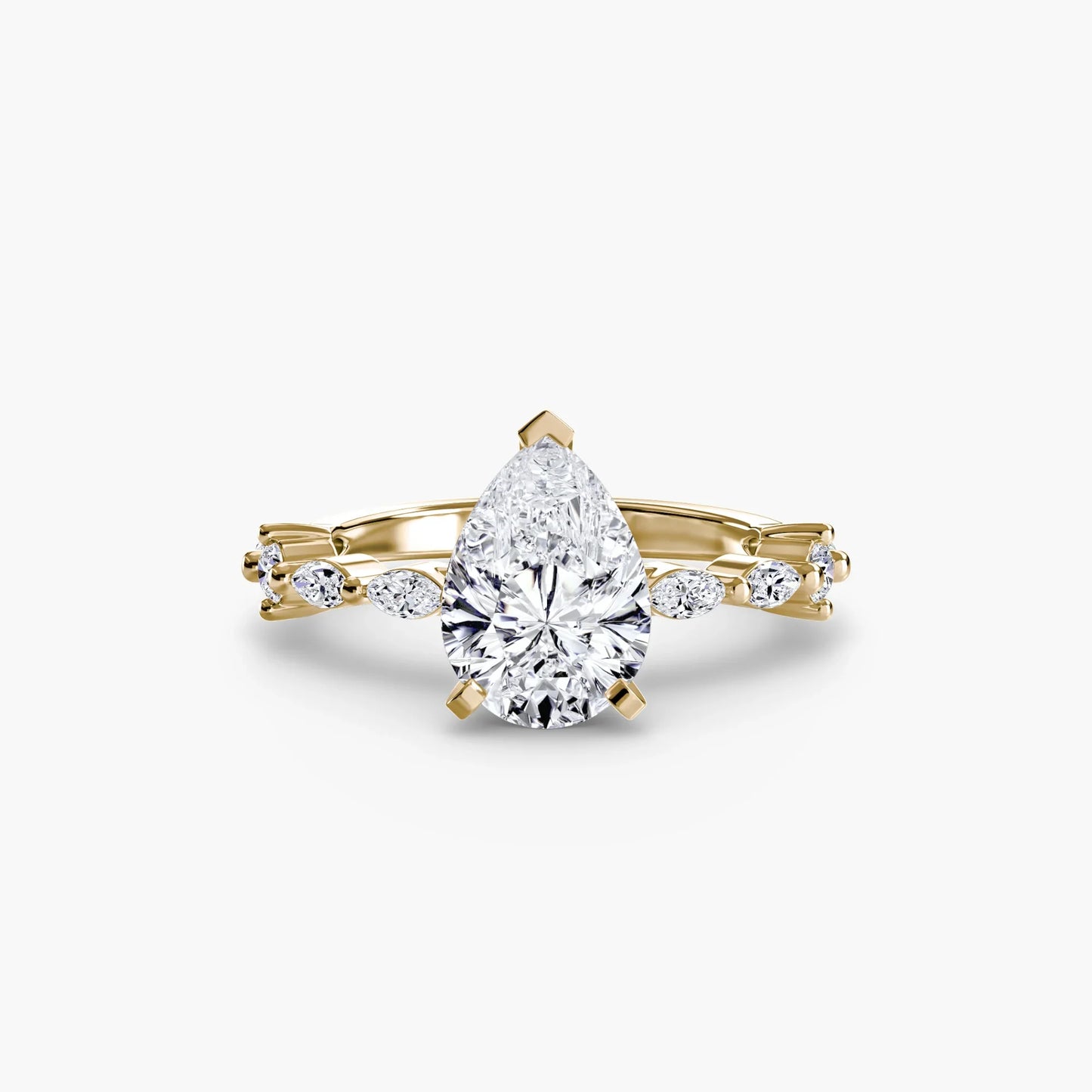 Solitaire with Eternity Pavé