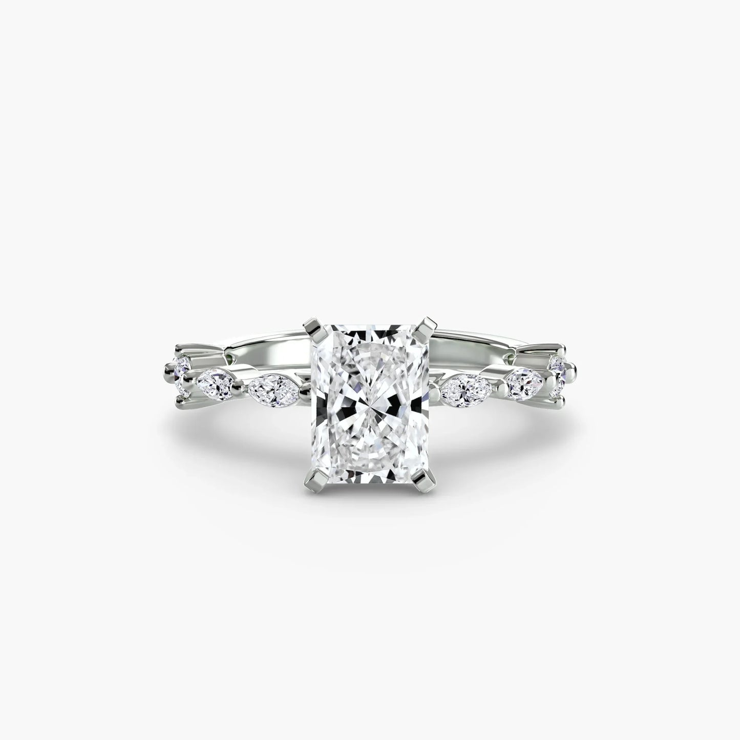 Solitaire with Eternity Pavé