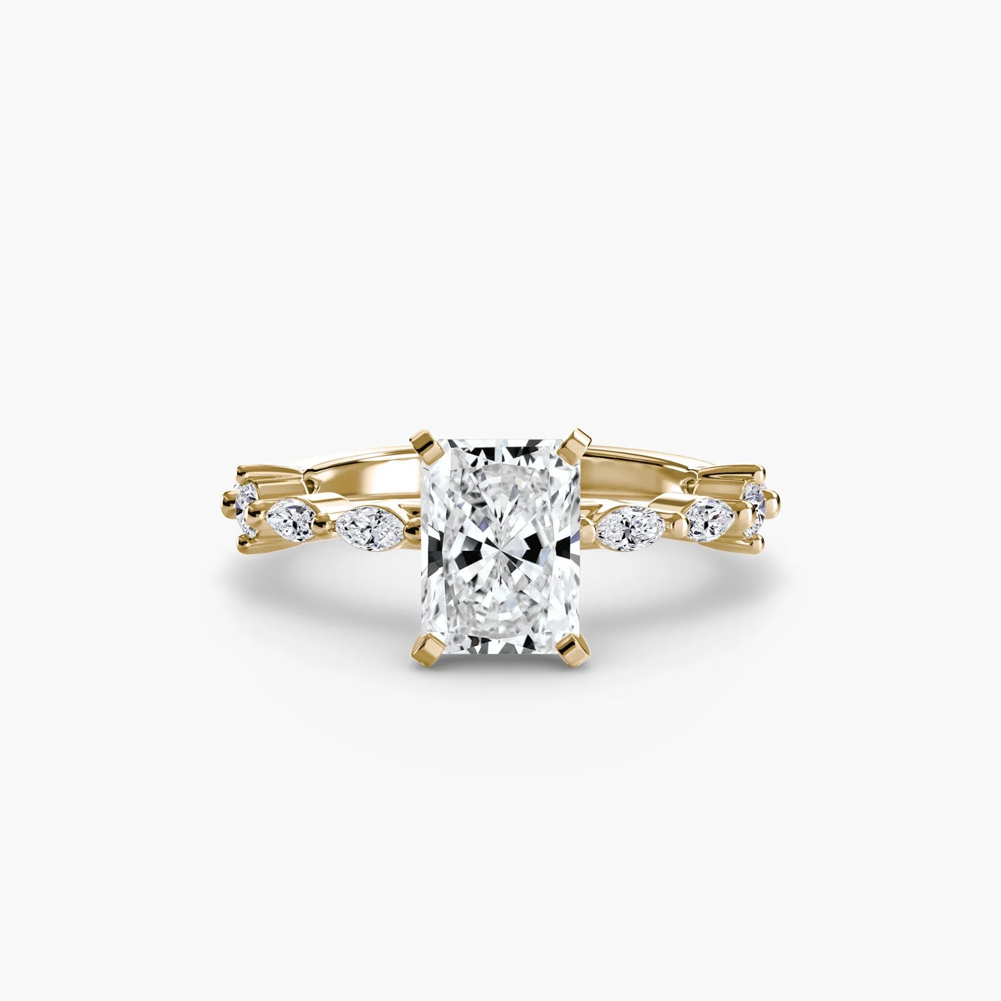Solitaire with Eternity Pavé