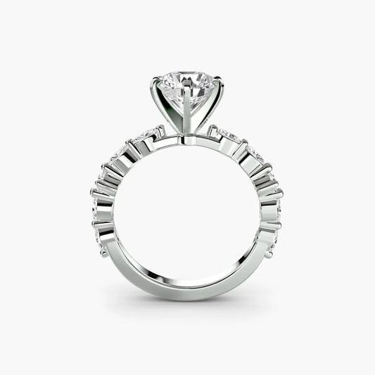 Solitaire with Eternity Pavé