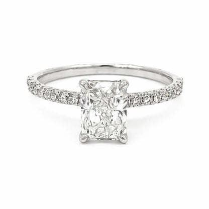 14K White Gold 1.78TDW Lab Grown Diamond Engagement Ring