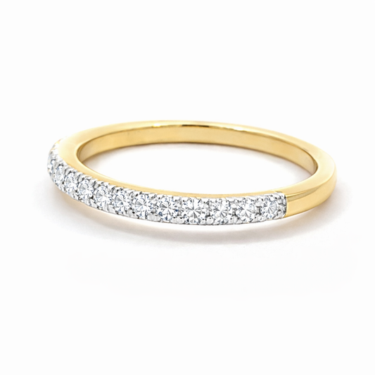 10K Yellow Gold 0.25TDW Lab Grown Diamond Band