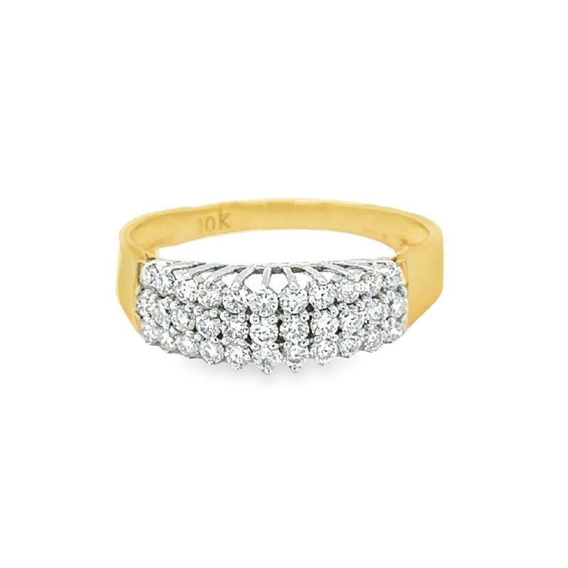 10K Yellow & White Gold 0.50TDW Diamond Classic Ring