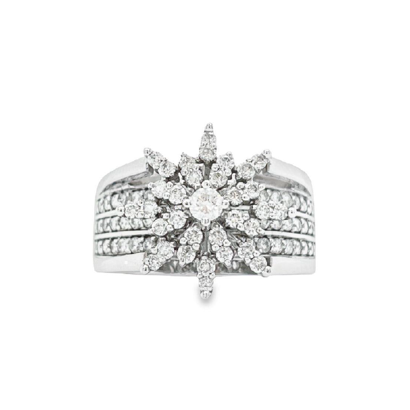0.50 Ct TDW Diamond 10K White Gold Star Bright Special Ring