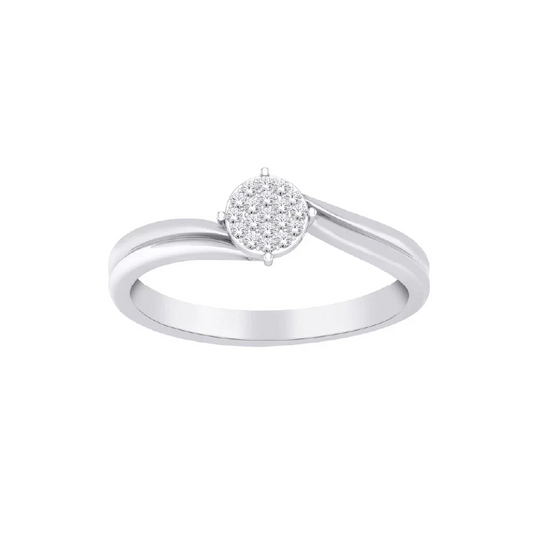 10K White Gold 0.05TDW Diamond Promise Ring