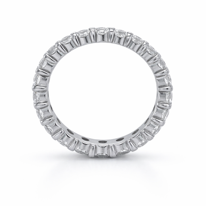 14k White Gold 2.00TDW Diamond Full Eternity Band