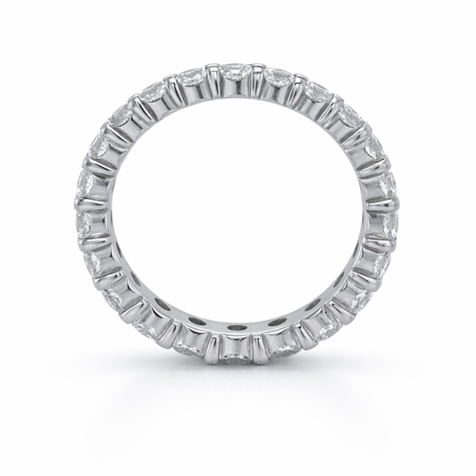 14k White Gold 2.00TDW Diamond Full Eternity Band