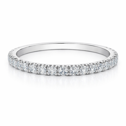 0.32TDW Lab-Cultivated Diamond Band in 14K White Gold