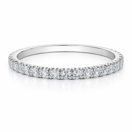 0.32TDW Lab-Cultivated Diamond Band in 14K White Gold