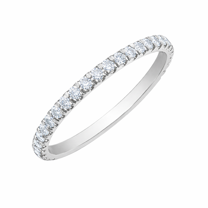0.32TDW Lab-Cultivated Diamond Band in 14K White Gold