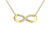 10K Yellow Gold 0.06TDW Diamond Infinity Pendant