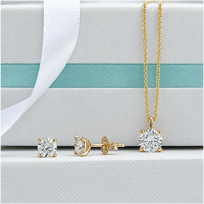 14K Yellow Gold 2.00CT Lab Grown Diamond Solitaire Pendant