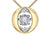 10K Yellow Gold 0.10TDW Diamond Moving Pendant