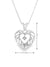 10K White Gold 0.01CT Diamond Heart Pendant With Chain