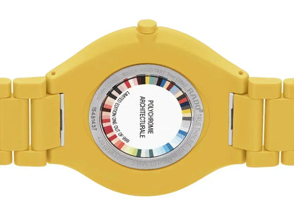 Rado True Round Thinline Les Couleurs™ Le Corbusier Sunshine Yellow 4320W Limited Edition Quartz Unisex Watch R27093632