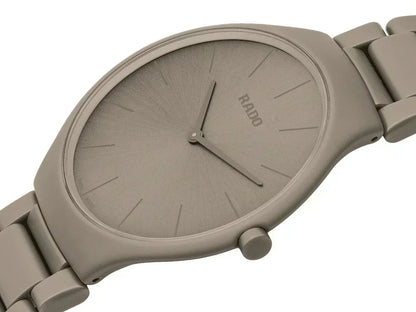 Rado True Round Thinline Les Couleurs™ Le Corbusier Grey brown natural umber 32141 Limited Edition Quartz Unisex Watch R27098682