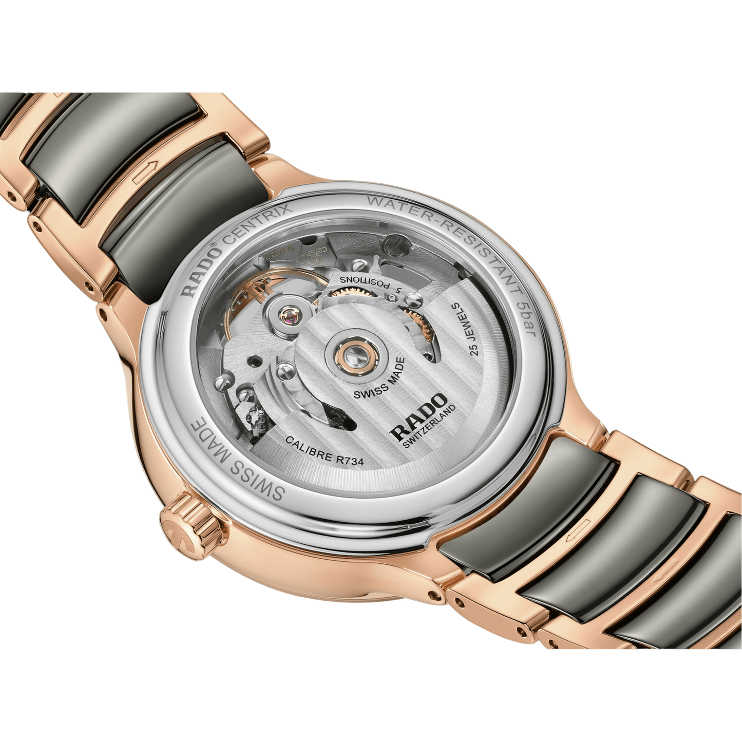 Rado Centrix Automatic Diamonds Open Heart Womens Watch R30029912