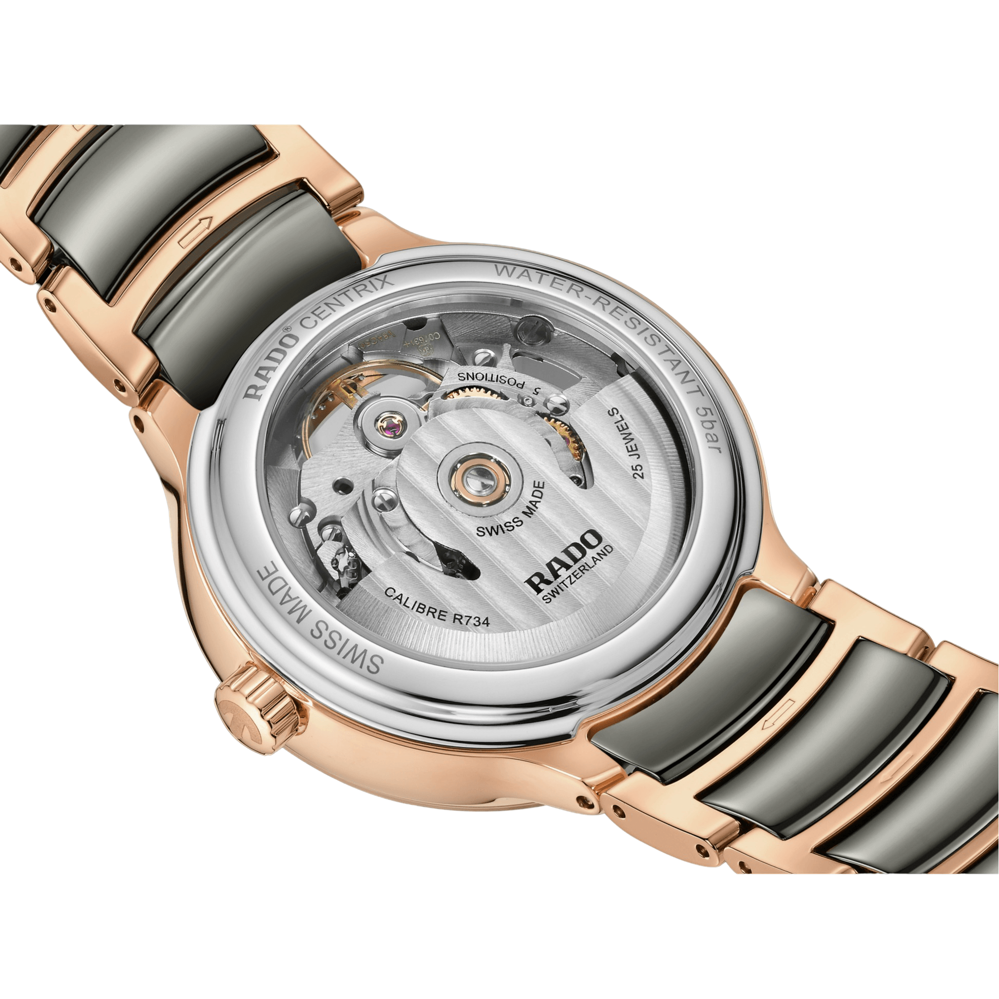 Rado Centrix Automatic Diamonds Open Heart Womens Watch R30029912