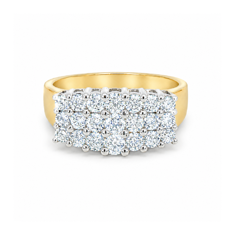 1.00 TDW 10K Yellow Gold Special Diamond Ring