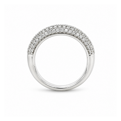 14K White Gold 0.85TDW Diamond Pave Band