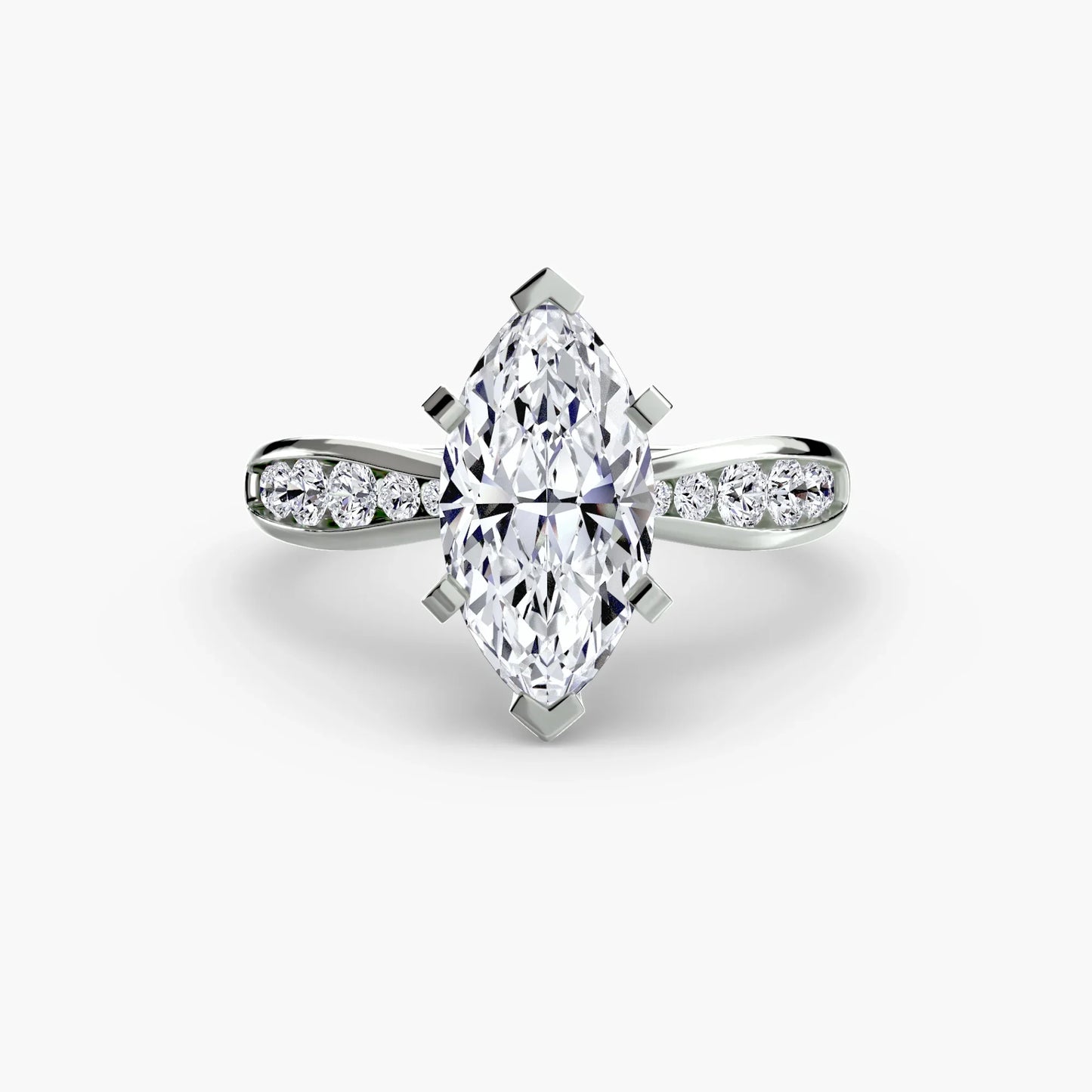 Solitaire with Pavé 3
