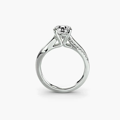 The Split Shank Pavé Solitaire