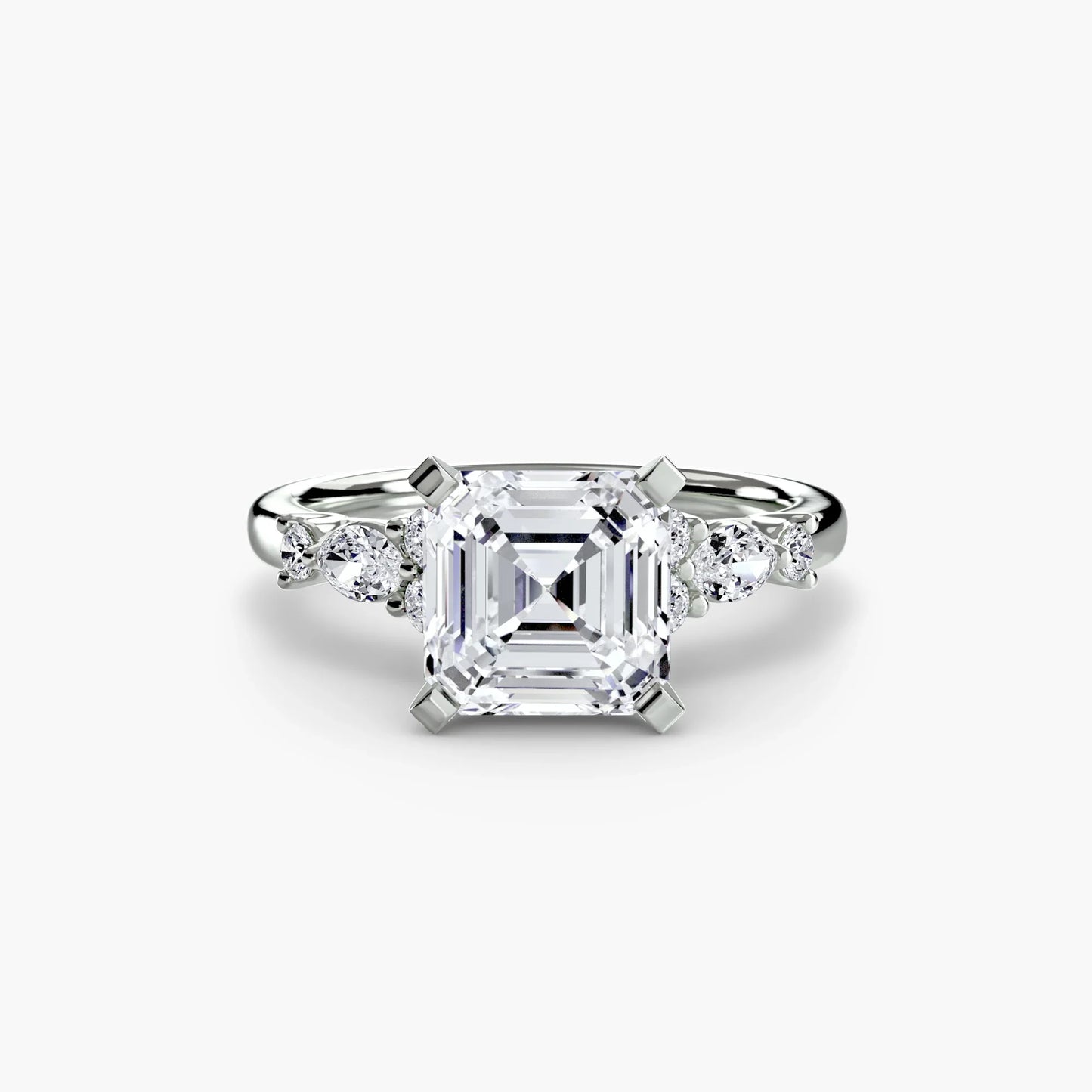The Floral Accent Solitaire