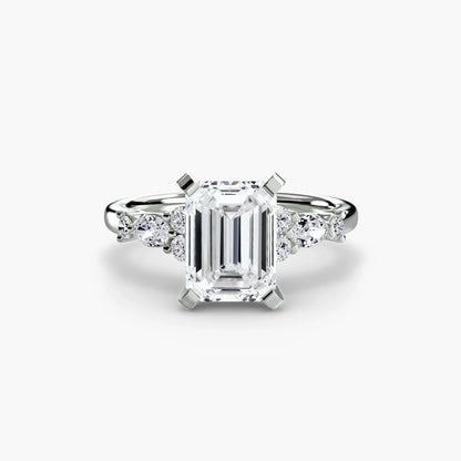 The Floral Accent Solitaire