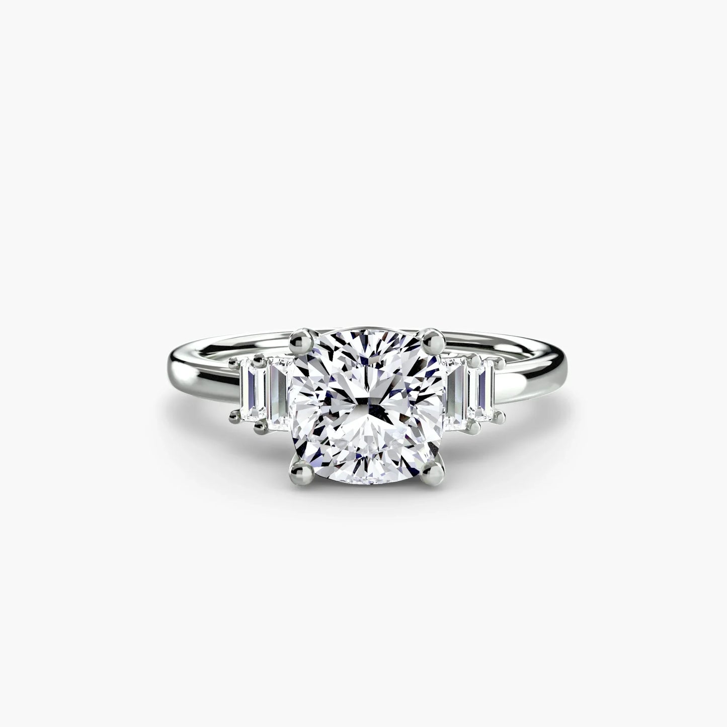 Baguette Accent Solitaire