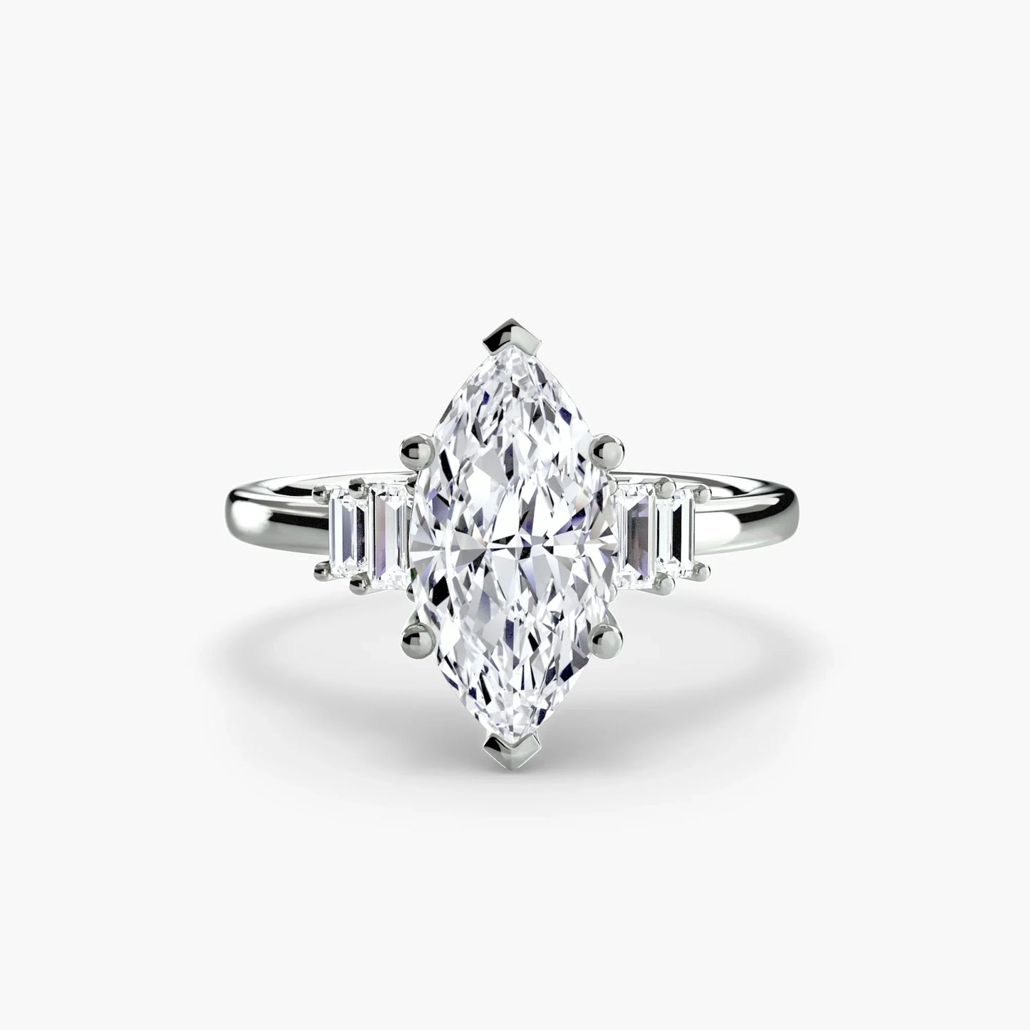 Baguette Accent Solitaire