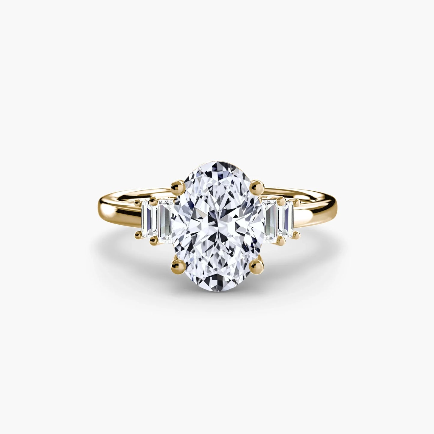 Baguette Accent Solitaire