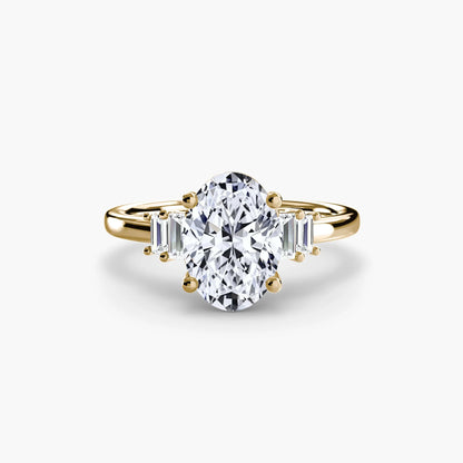 Baguette Accent Solitaire