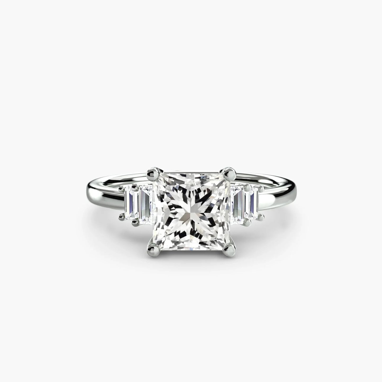 Baguette Accent Solitaire
