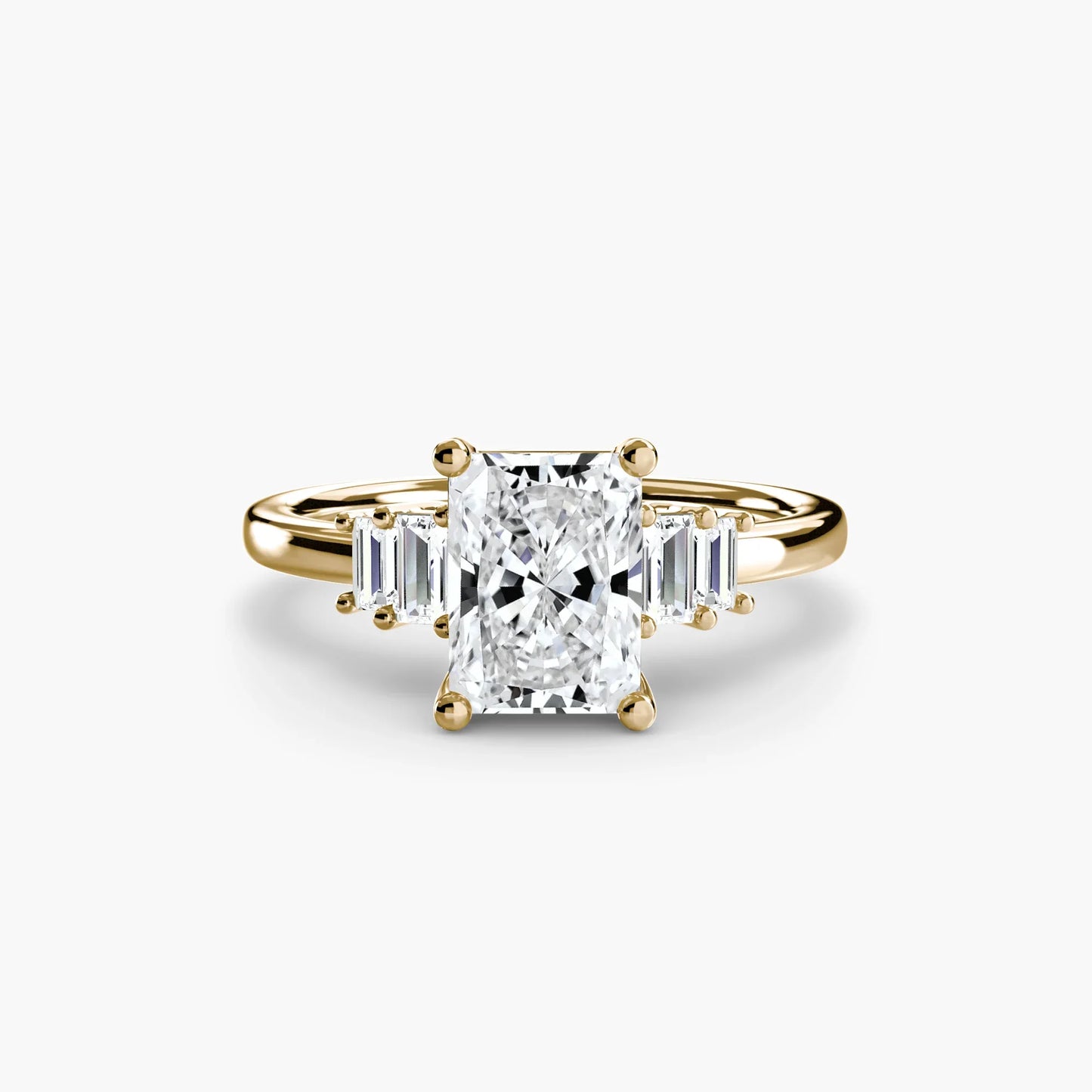 Baguette Accent Solitaire