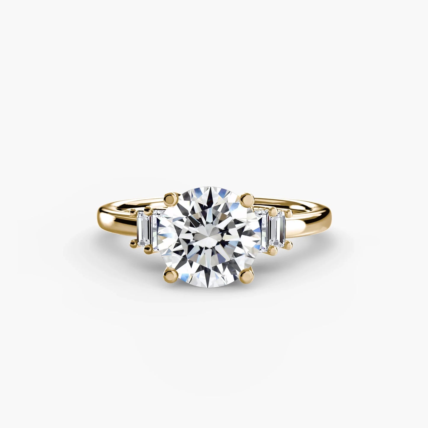 Baguette Accent Solitaire
