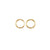 10K Yellow Gold 12mm Sleeper Earrings