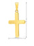 10 Karat Yellow Gold Religious Classic Italian Cross Pendant S3101B10