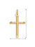 10 Karat Yellow Gold Religious Classic Italian Cross