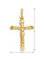 10 karat Yellow Gold Religious Italian Medium Cross With Crucifix