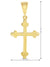 10 Karat Yellow Gold Religious Orthodox Cross Pendant