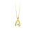 10K Yellow Gold Diamond Fancy Necklace with Chain