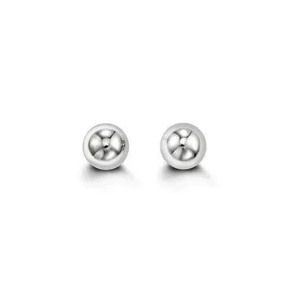 14K White Gold Pearl Stud Earrings