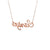 10K Pink Gold 20" 0.90TDW Lab Grown Diamond Saniya Name Necklace