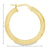 Knife Edge Hoop Earrings in 14K Yellow Gold